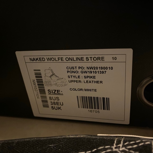 White platform shoes Naked Wolfe - Picture 3 of 3